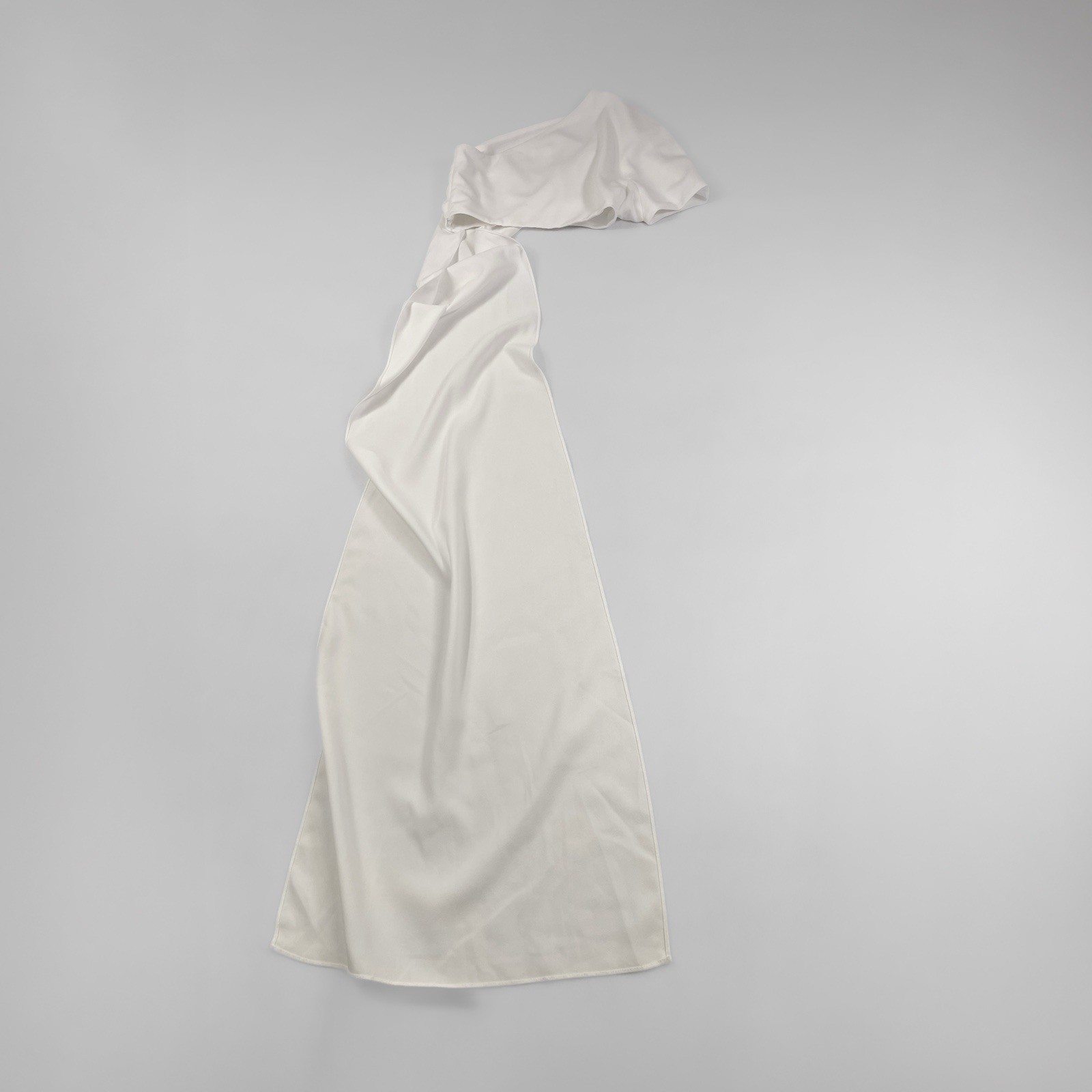 Solace Top Chrysa Statement Ivory One Shoulder Draped Asymmetric Occasion UK 8