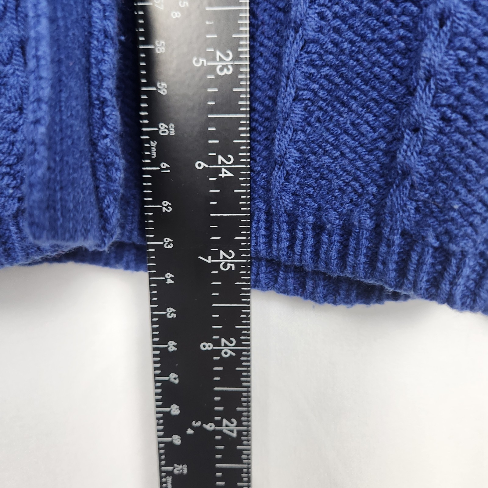 Sonoma Women One Button Knit Cardigan Sweater Short Sleeve Blue Size Medium