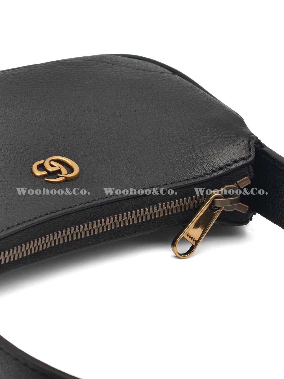 Gucci Aphrodite Double G Logo Underarm Bag Small Women’s Black 9.8×2.7×7.4 in
