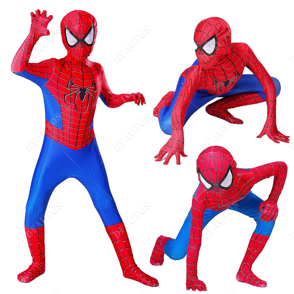 The Amazing Spider-Man Jumpsuit Cosplay Costume Spiderman Bodysuit Kids / Adult