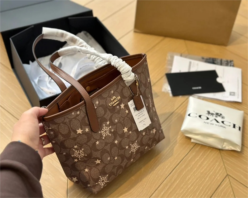 Coach Signature Logo Tote