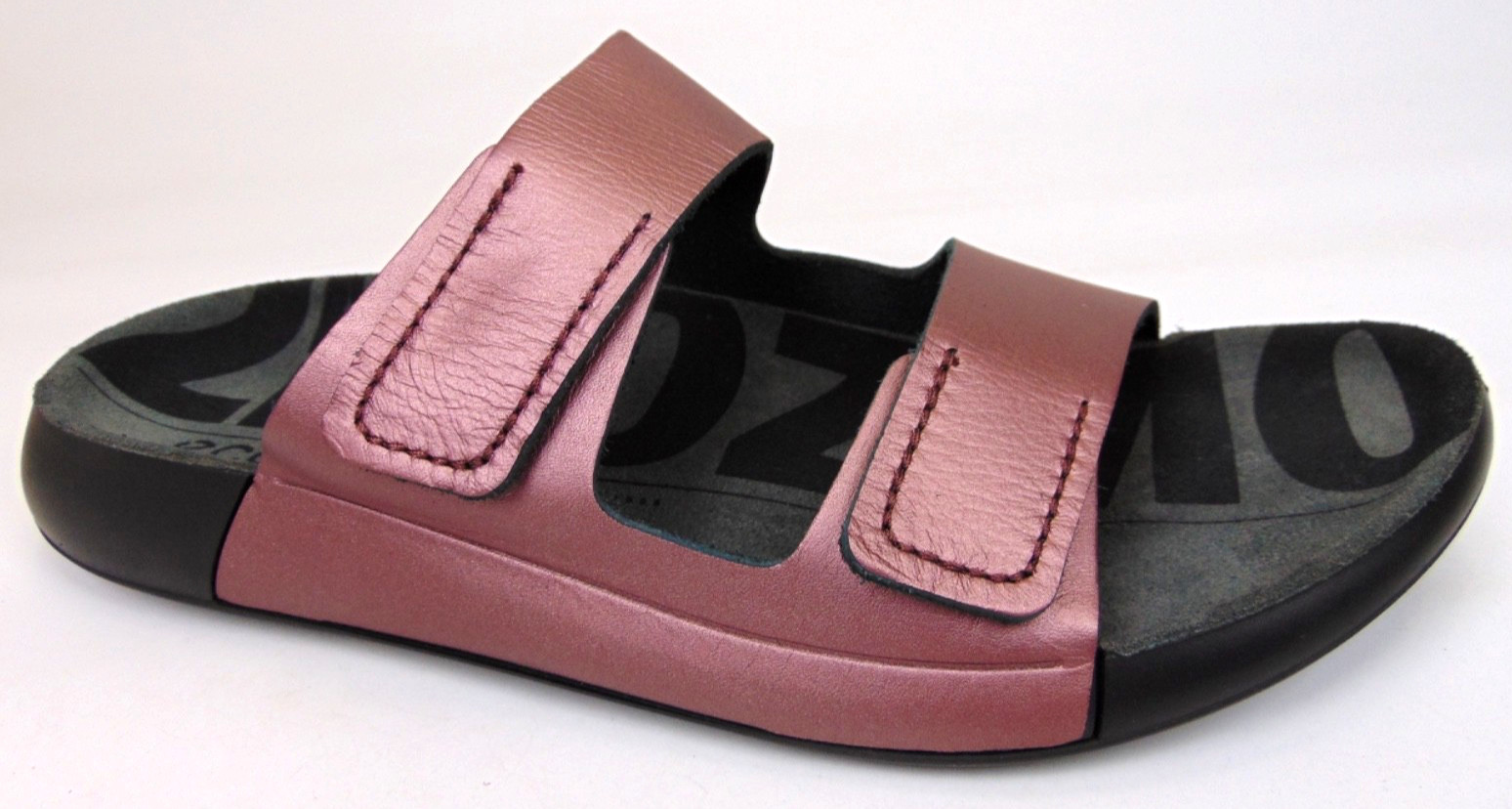 ECCO 2nd Cozmo Women’s Two Strap Fluidform Leather Sandals Woodrose Size 9 – 9.5