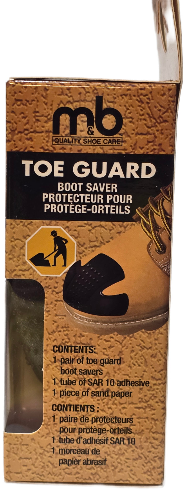 Moneysworth & Best Quality Shoe Toe Guard Boot Saver – Color Tan – LARGE 1 Pair
