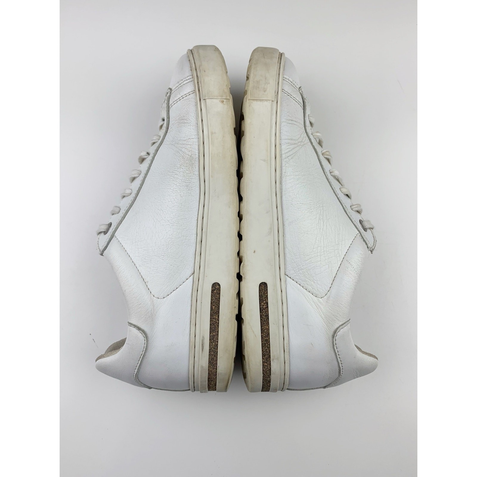 Birkenstock Bend Low White Leather Sneakers Lace Up Comfort Shoes 40 W 9 M 7