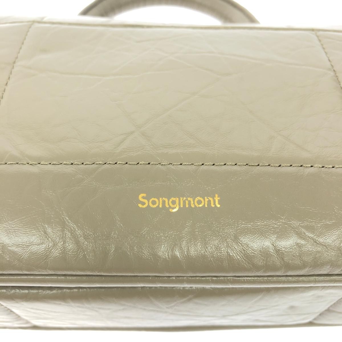 Songmont 2WAY Bag Good Condition Leather Greige Women’s from Japan