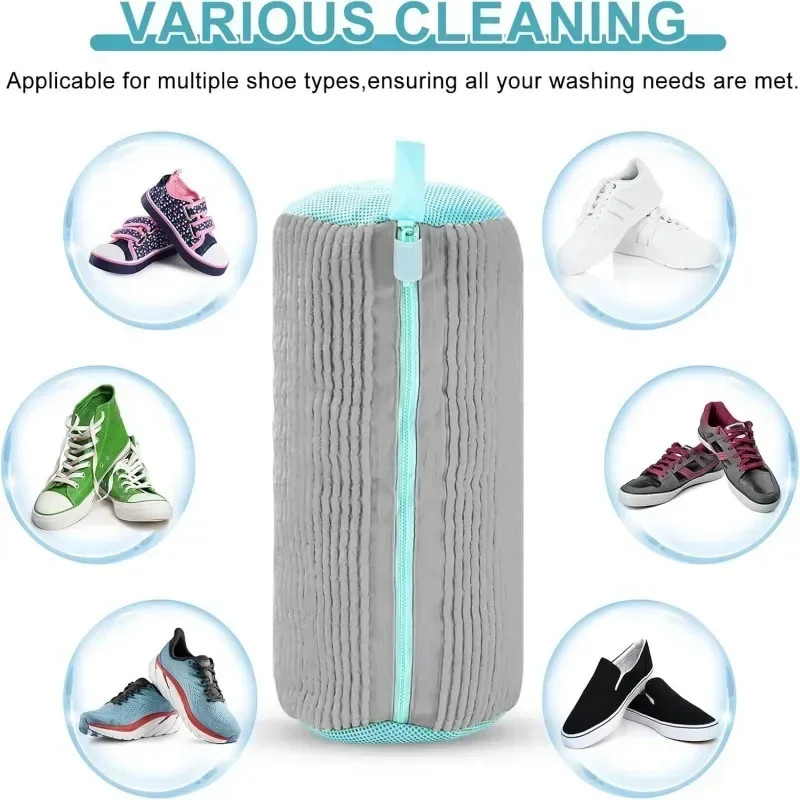 Machine Washable Shoe Washing & Drying Bag with Soft Fiber – Durable Polyester L