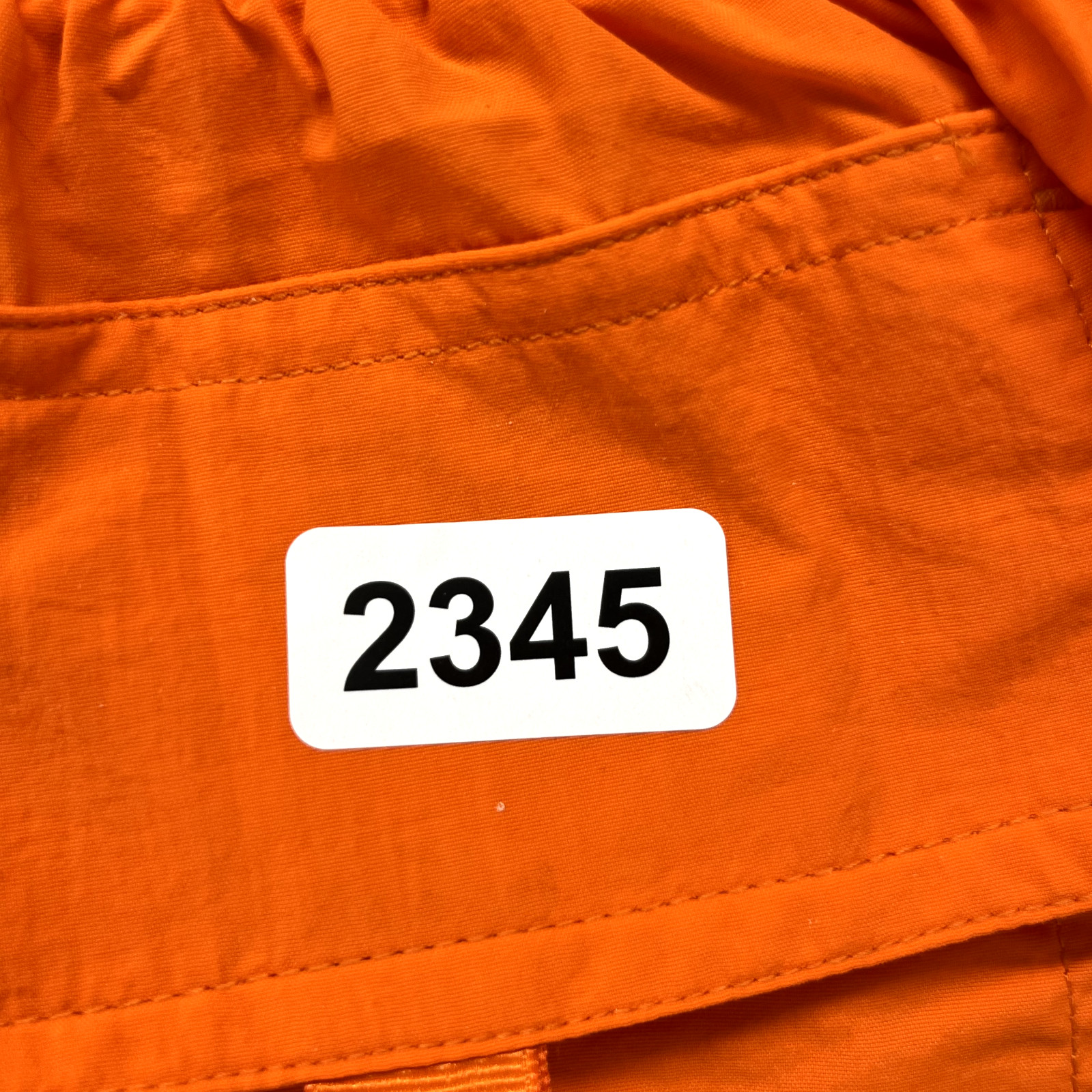The Finals Shorts Mens 3XL Orange Trunk Deck with Back Pocket Swimwear