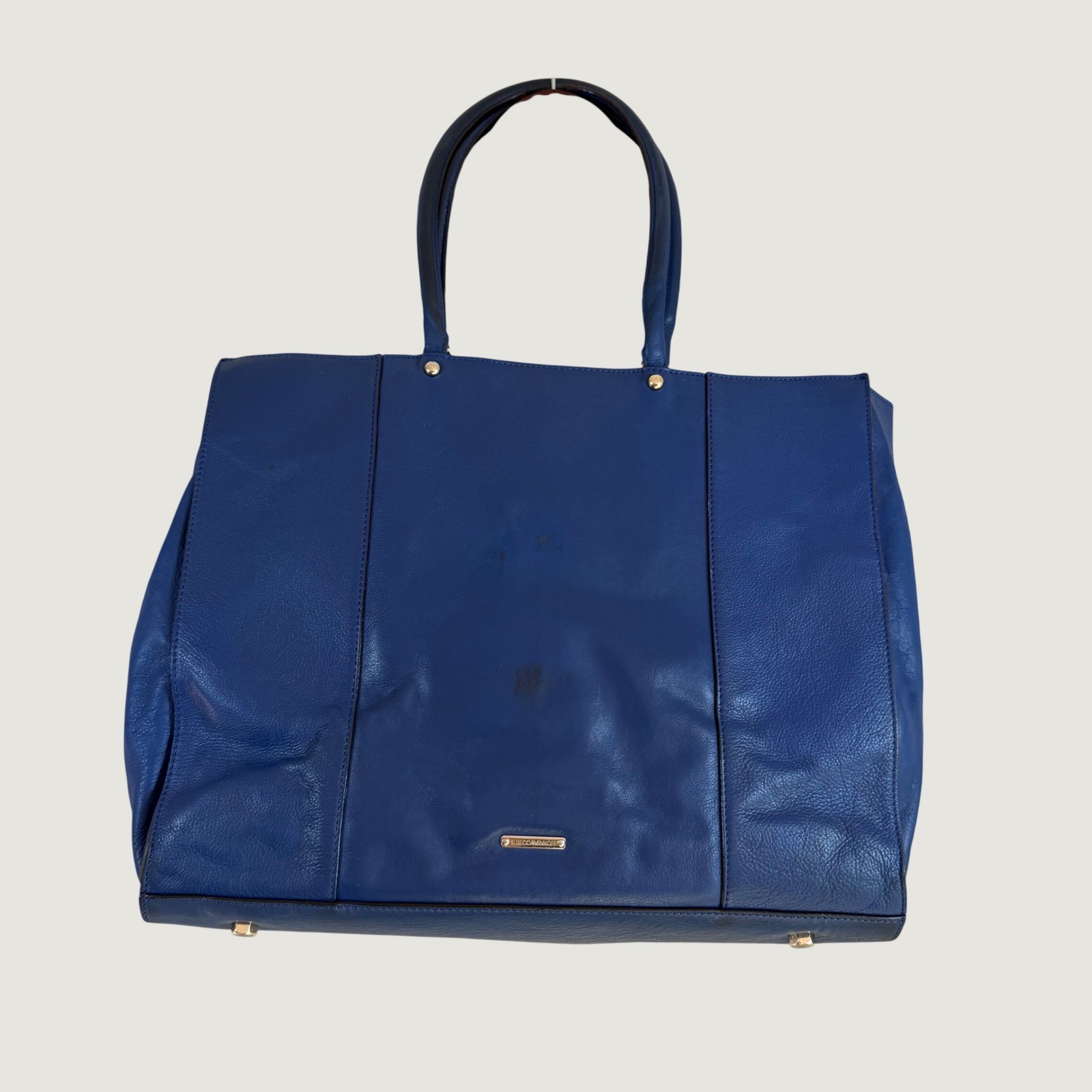 Rebecca Minkoff M.A.B. Morning After Bag Cobalt Blue Leather Large Tote