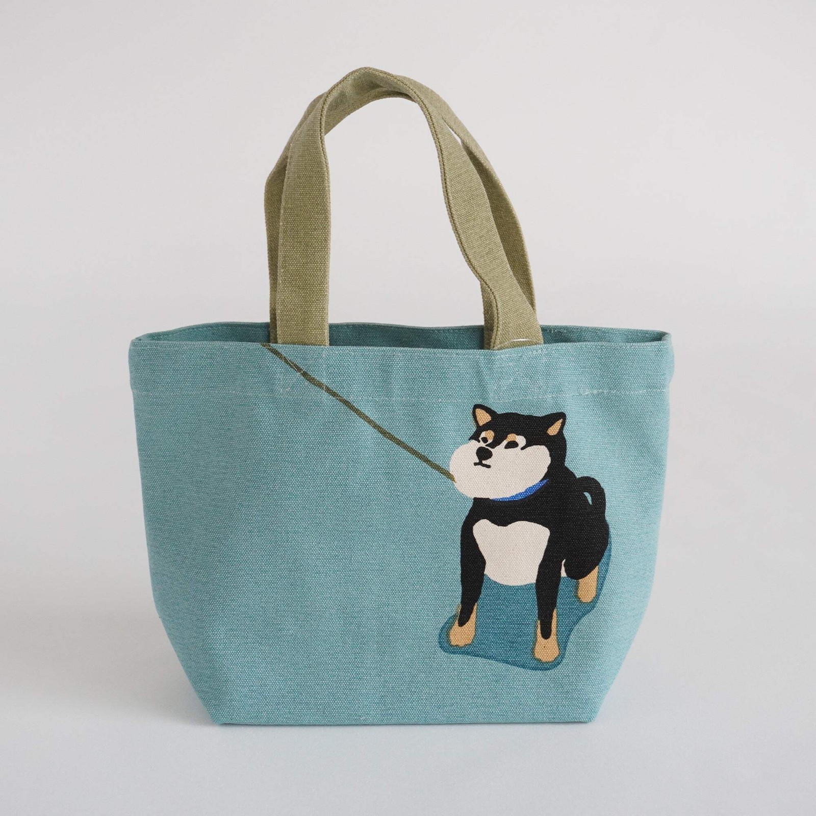 Shibata “Iya Iya Kuroyanagi” Cotton Tote Bag 11.8×7.9in Dog Walk P-134