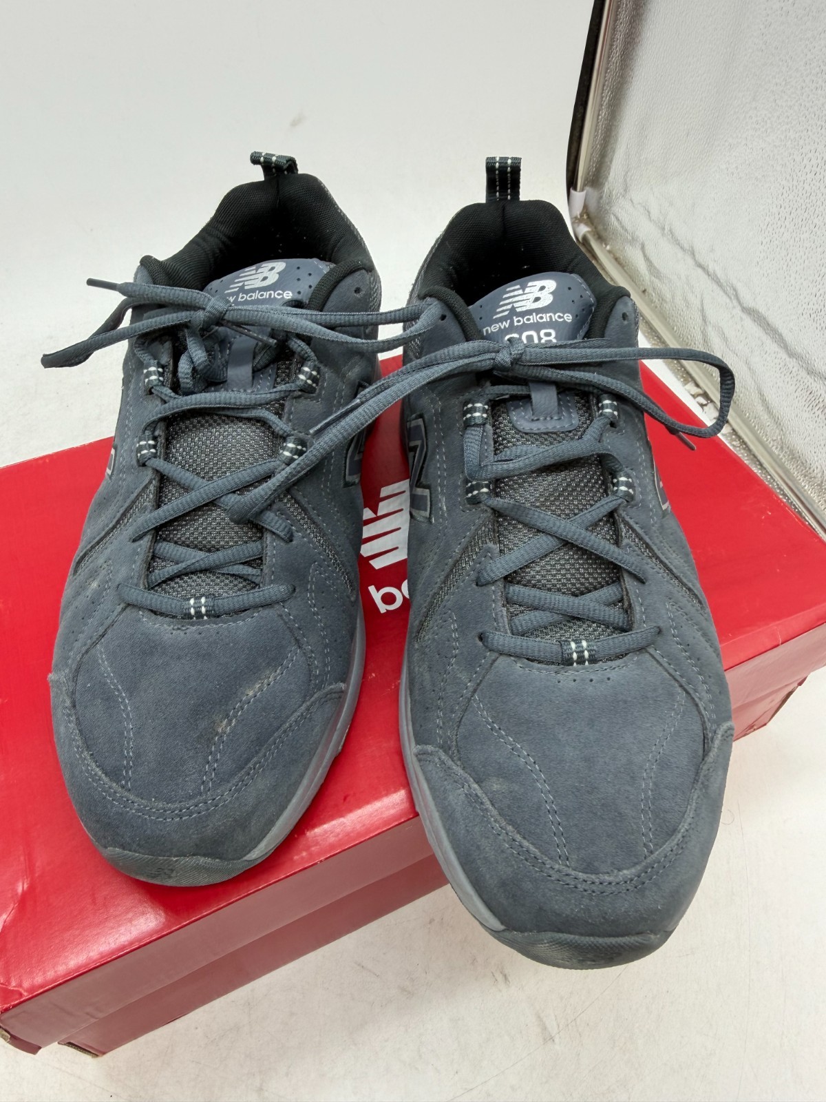 New Balance 608v5 Training Sneakers Men’s Blue Lace-Up Low Top Comfort – 11 WIDE