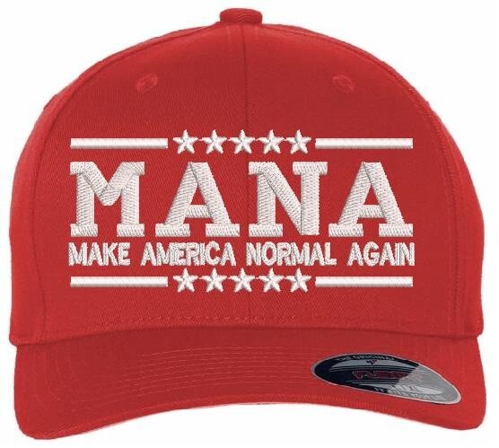 Make America Normal Again Political Hat – MANA Red or Blue Embroidered Hat