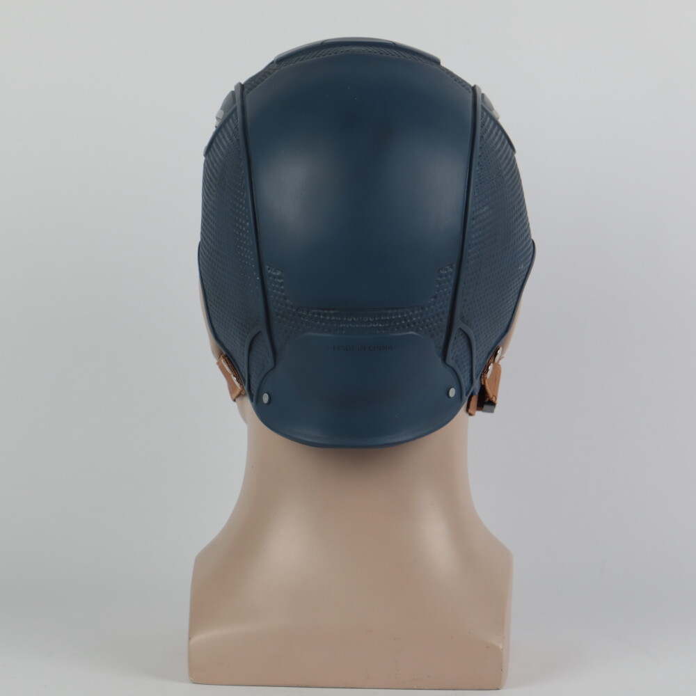 Avengers Captain America Helmet Cosplay Superhero Half Head Mask Soft PVC Helmet
