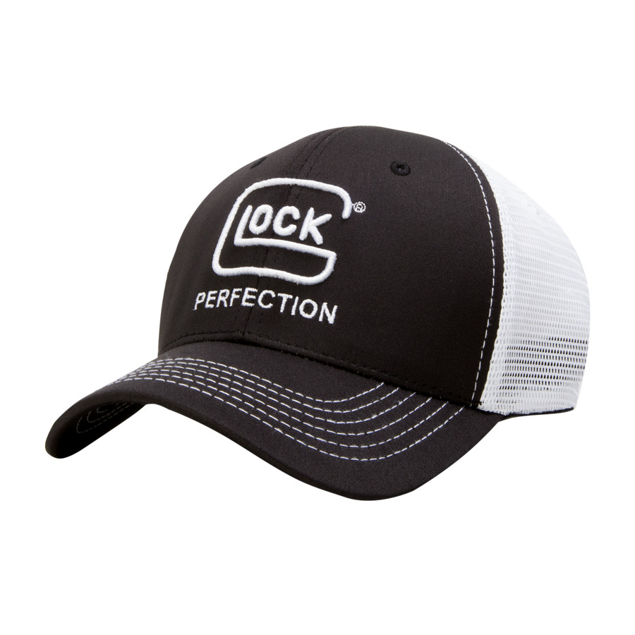 Glock Ranger Black/White Glock Patch Mesh Snapback Hat7-AP95867