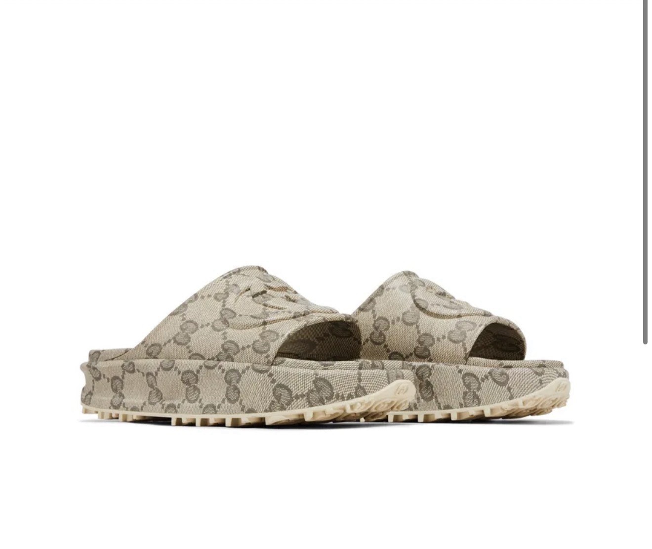 Gucci GG Slide Sandal ‘Interlocking G – Beige Ebony’