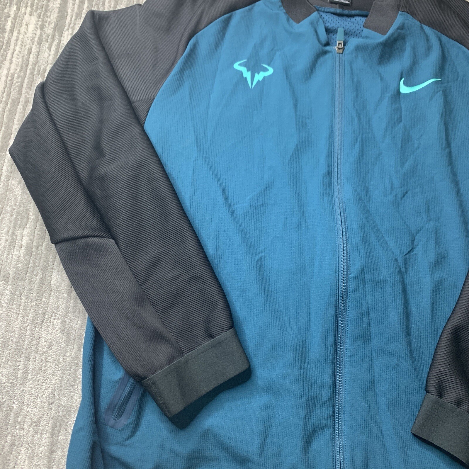 Nike Tennis Jacket Rafael Nadal Premier Mens Extra Large Midnight Turquoise