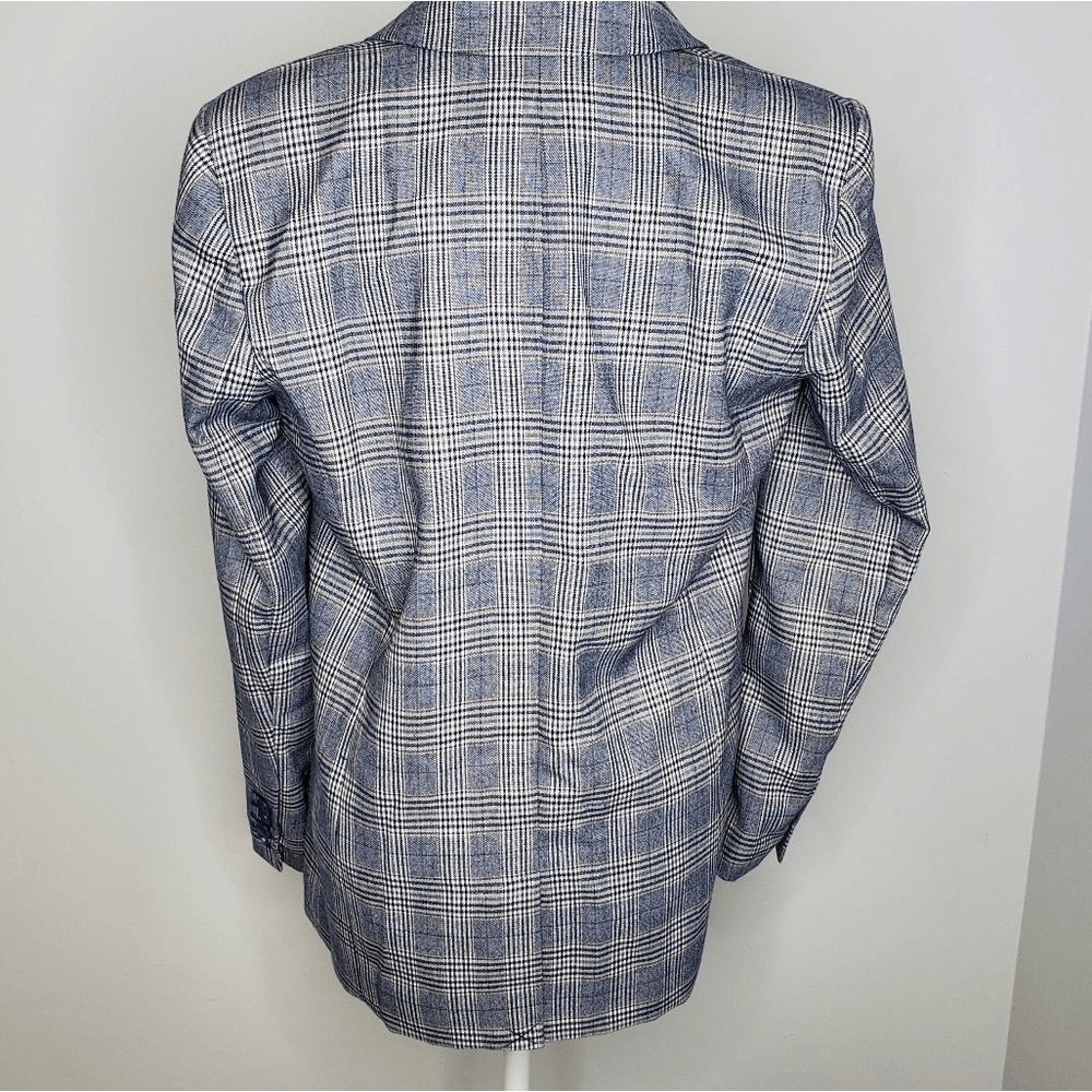 REBECCA MINKOFF boyfriend blazer Grace plaid oversized size 8