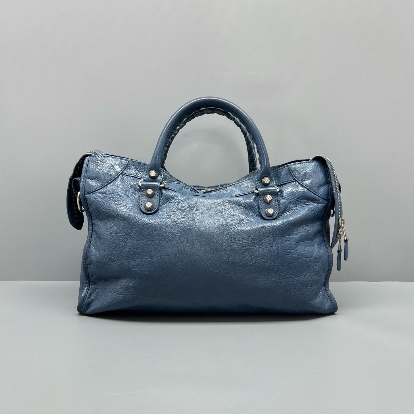 Balenciaga Pre-Owned Authentic Luxury Handbag Blue 38*24*14cm