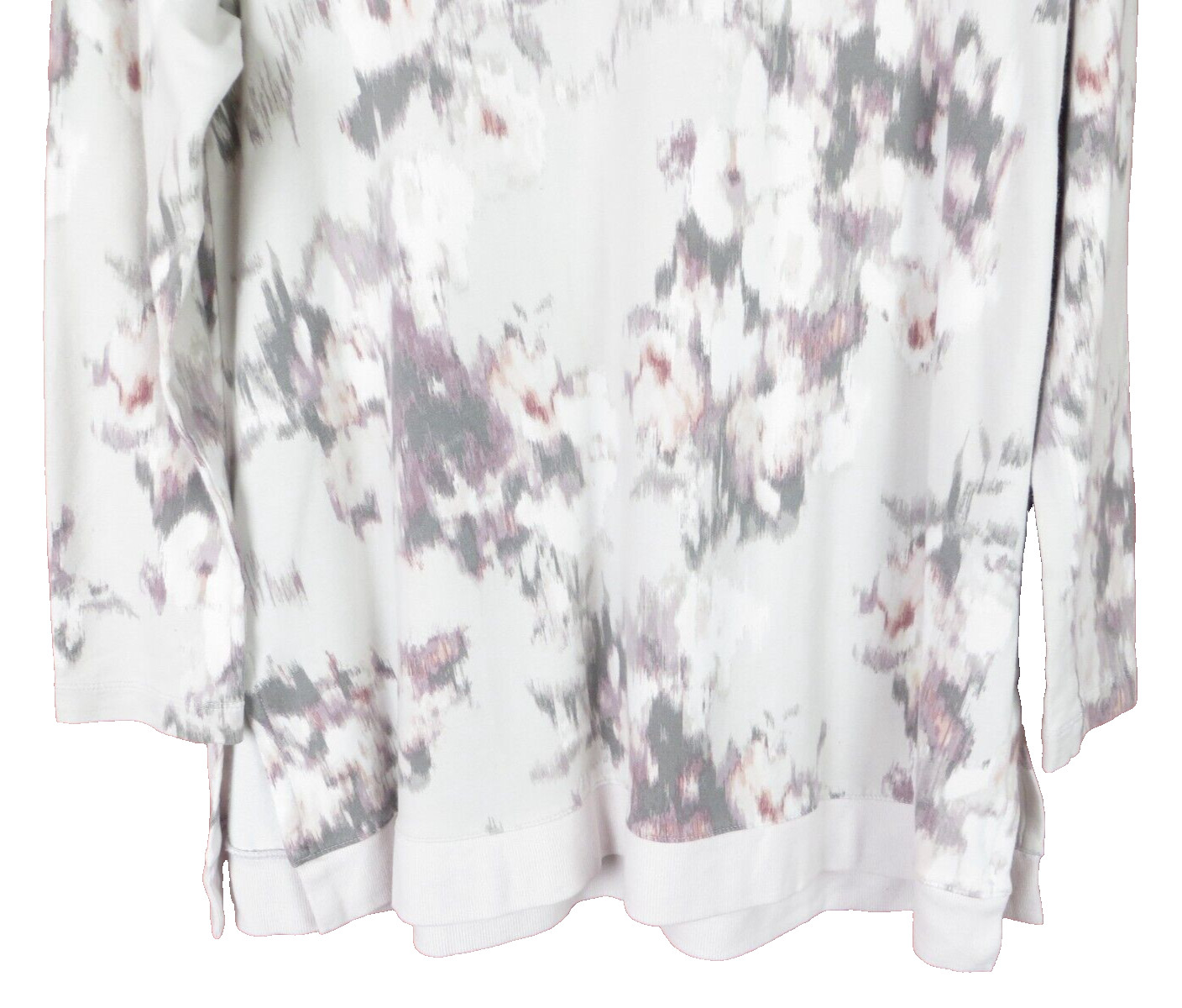Pure Jill Women Slightly Thick Stretch Pima Cotton Modal Blouse Multicolor M