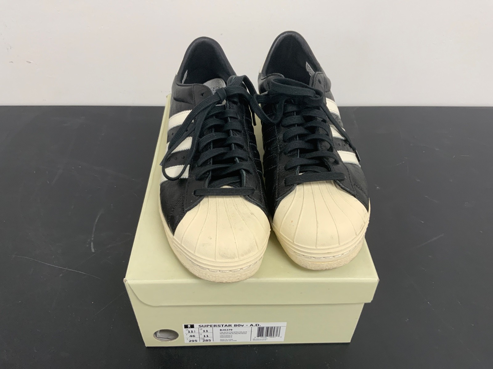 Size 11.5 – Adi Dassler x adidas Superstar 80s A.D.