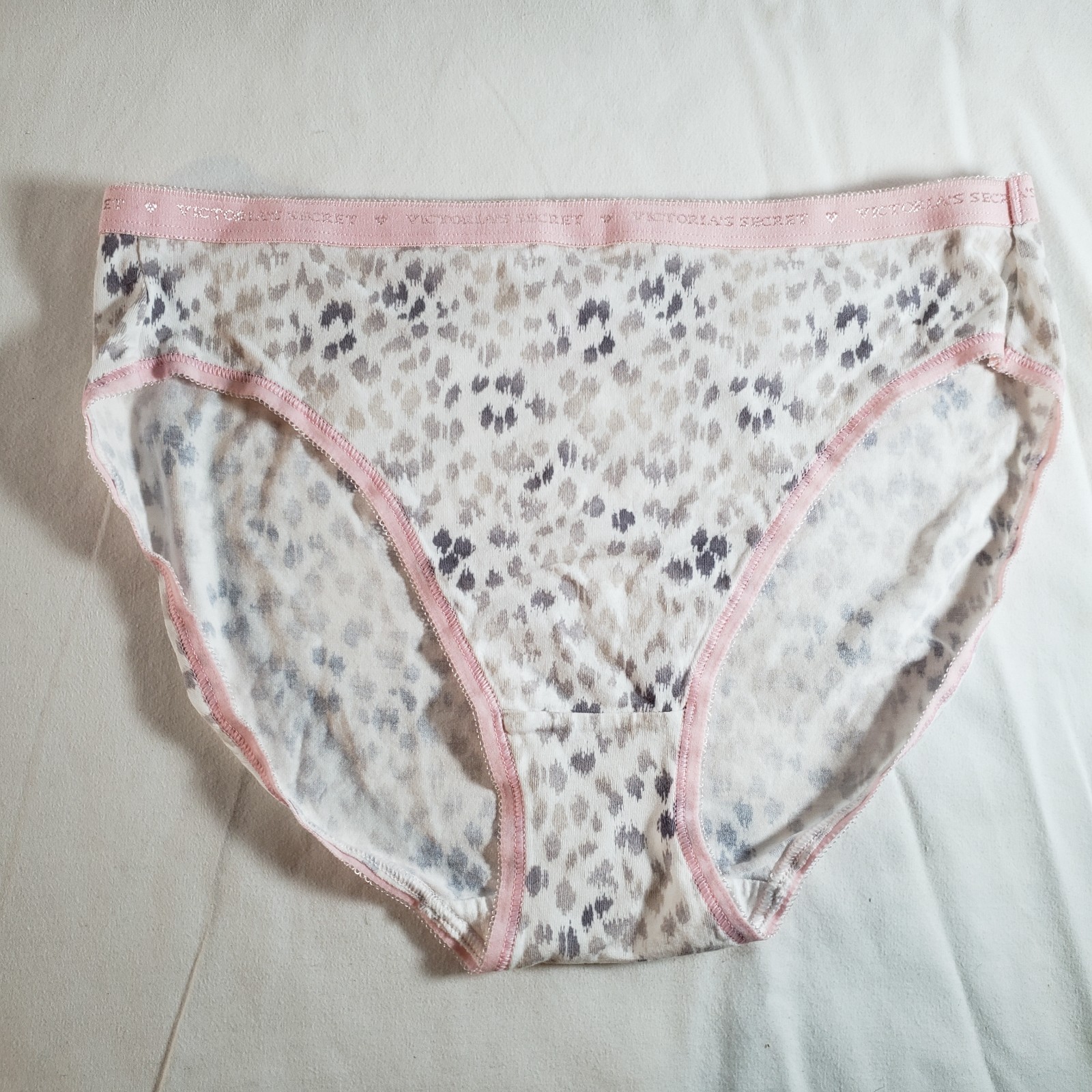 Victoria’s Secret Picot Band High-Leg Brief Medium Cotton Blend