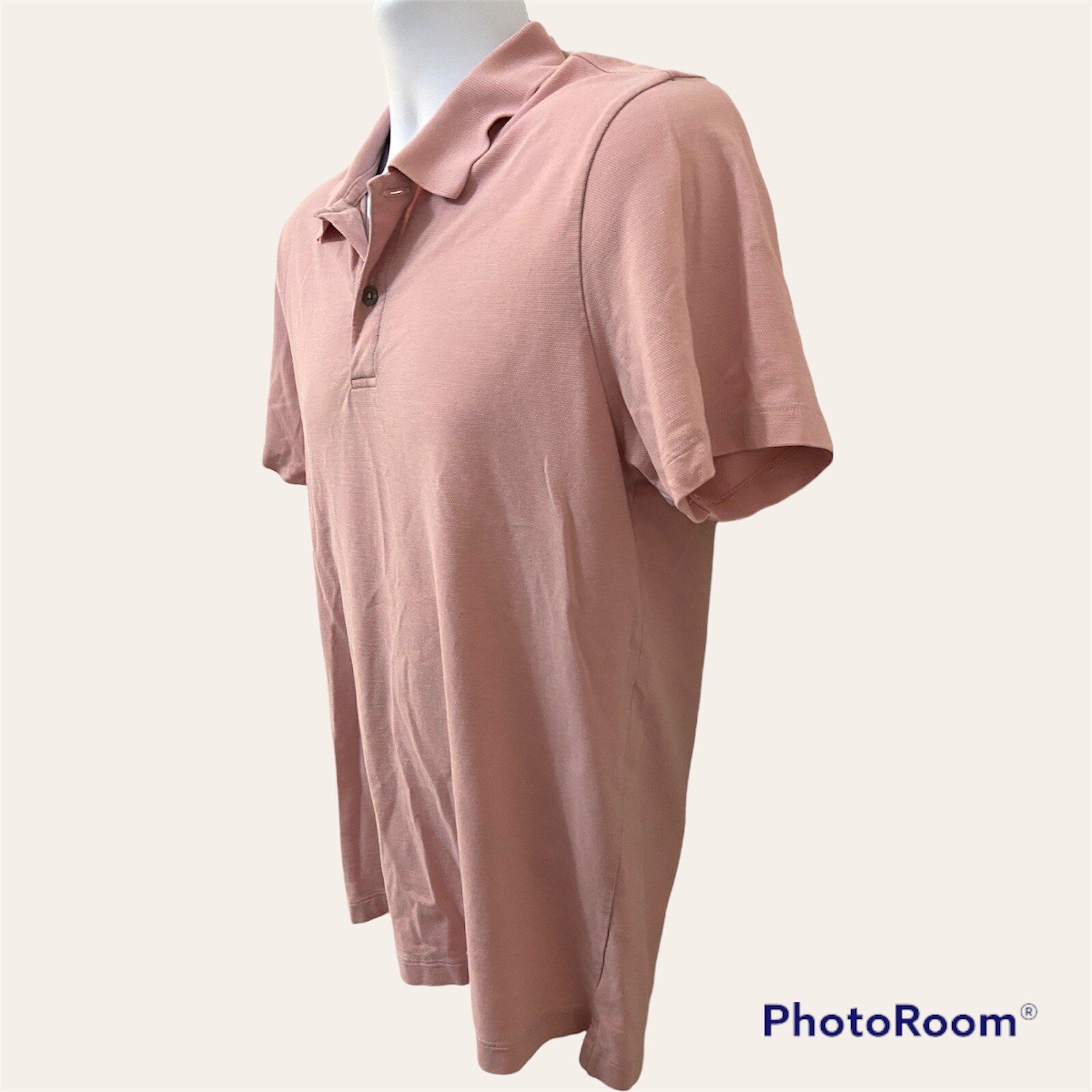 Mack Weldon Mens Polo Size M For Daily Wear Henley Neck Short Sleeve Flaws