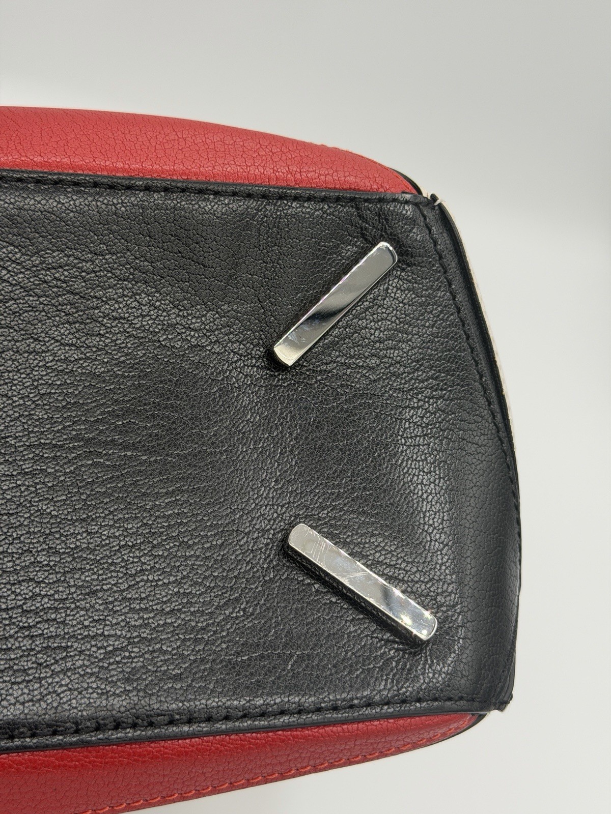 Authentic Loewe Puzzle Bag Small Leather White Red Black Crossbody Shoulder Bag
