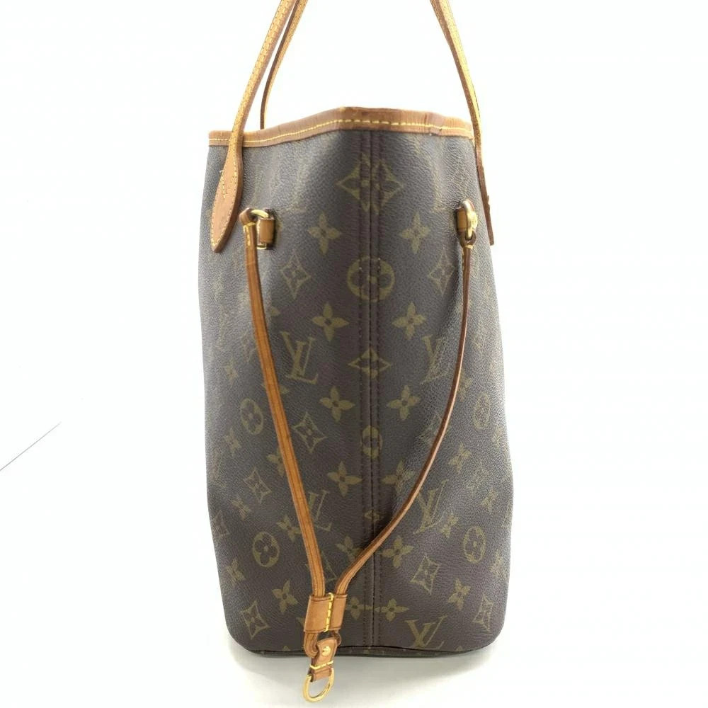 Louis Vuitton Neverfull MM Monogram Canvas Brown Shoulder Tote Bag M40156