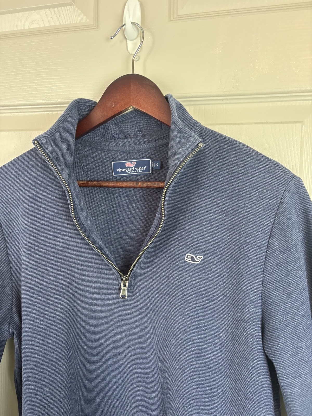 Vineyard Vines Men’s Saltwater 1/4-Zip Pullover Size Small Navy Blue 241