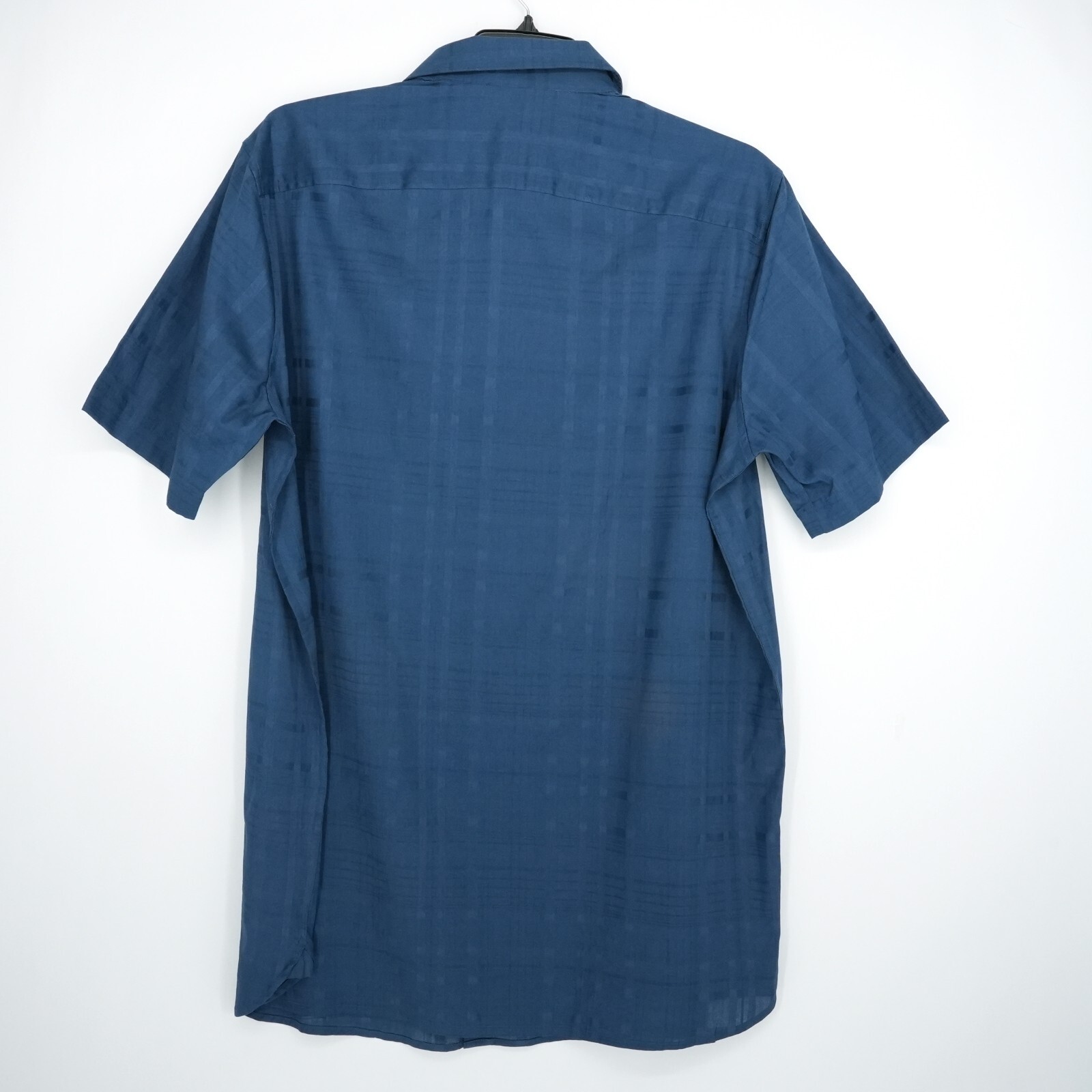 Perry Ellis Men’s Short-Sleeve Shirt XLT Blue Check NWT $89.50