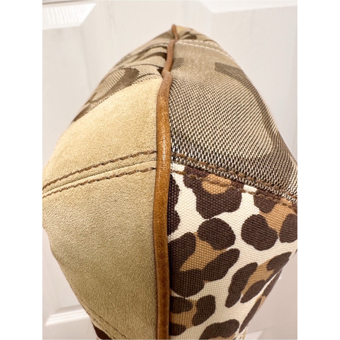 Coach Ergo Patchwork Hobo Shoulder Bag Zebra Cheetah Y2K