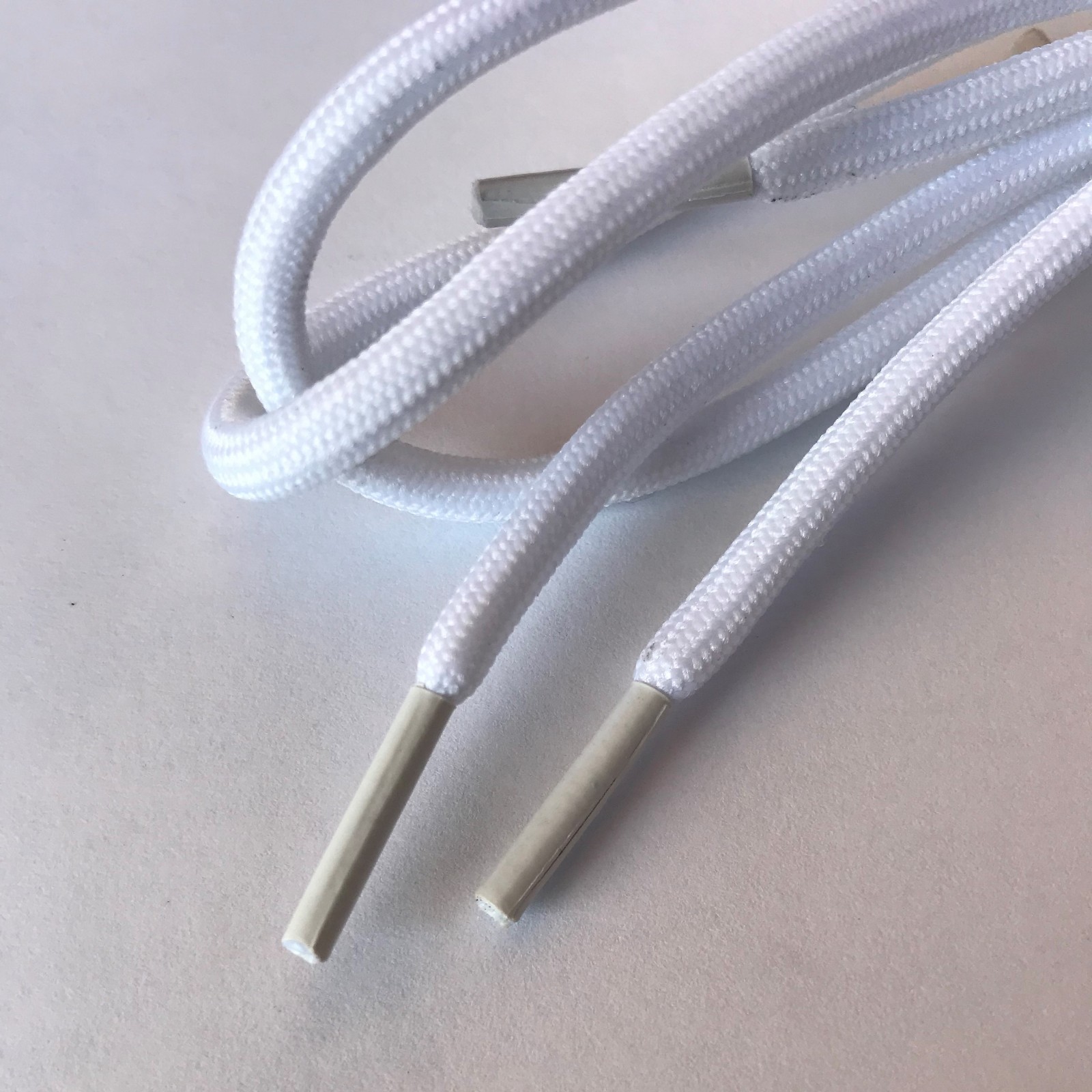 4 pairs white round boot shoe laces for hiking work 38 40 45 48 54 60 63 72 inch