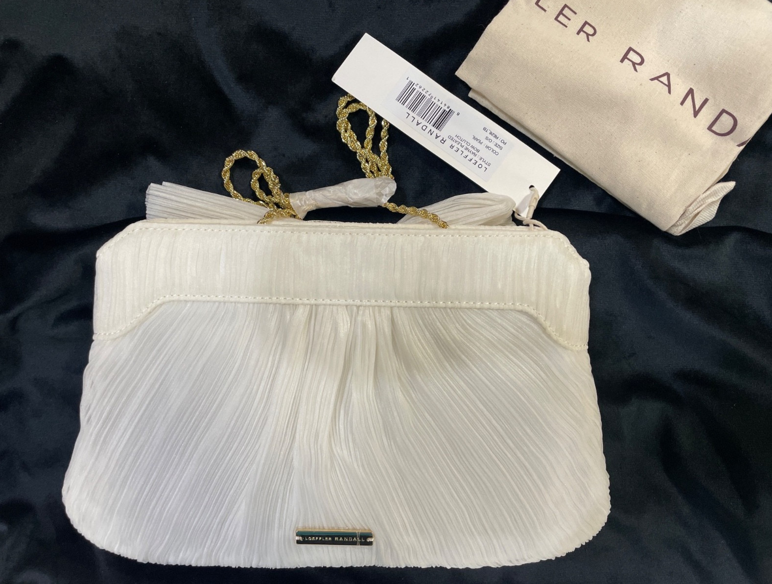 Loeffler Randall Rayne Pearl Bow Clutch O/S