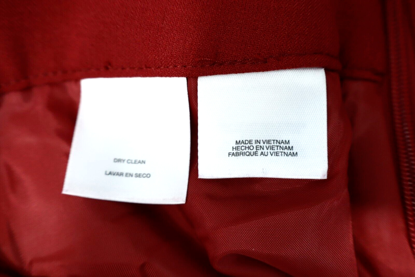 BLACK LABEL By EVAN PICONE Womens Polyester Pleated Skirt Lined Deep Red Size 16