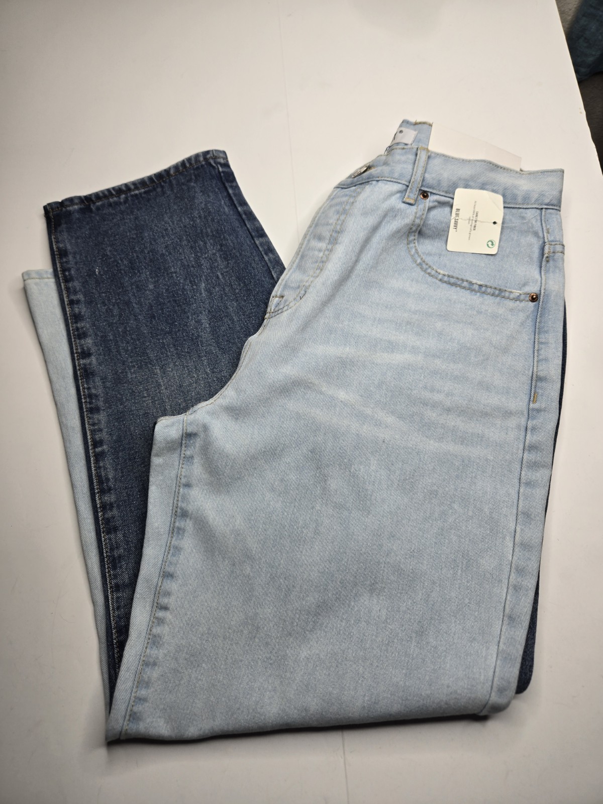 Blue Savvy Vintage Country Women’s Two Tone High Rise Jeans 13/31 A10