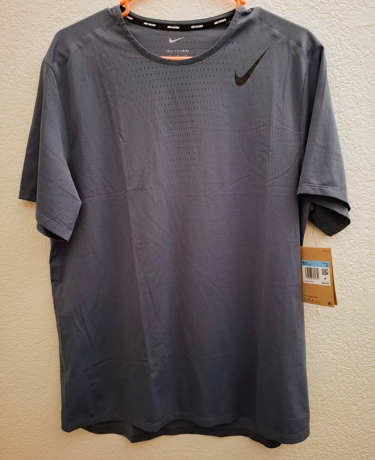 Nike, Men-M, DRI-FIT/ADV S.S. Tee, blue/black. Was$95