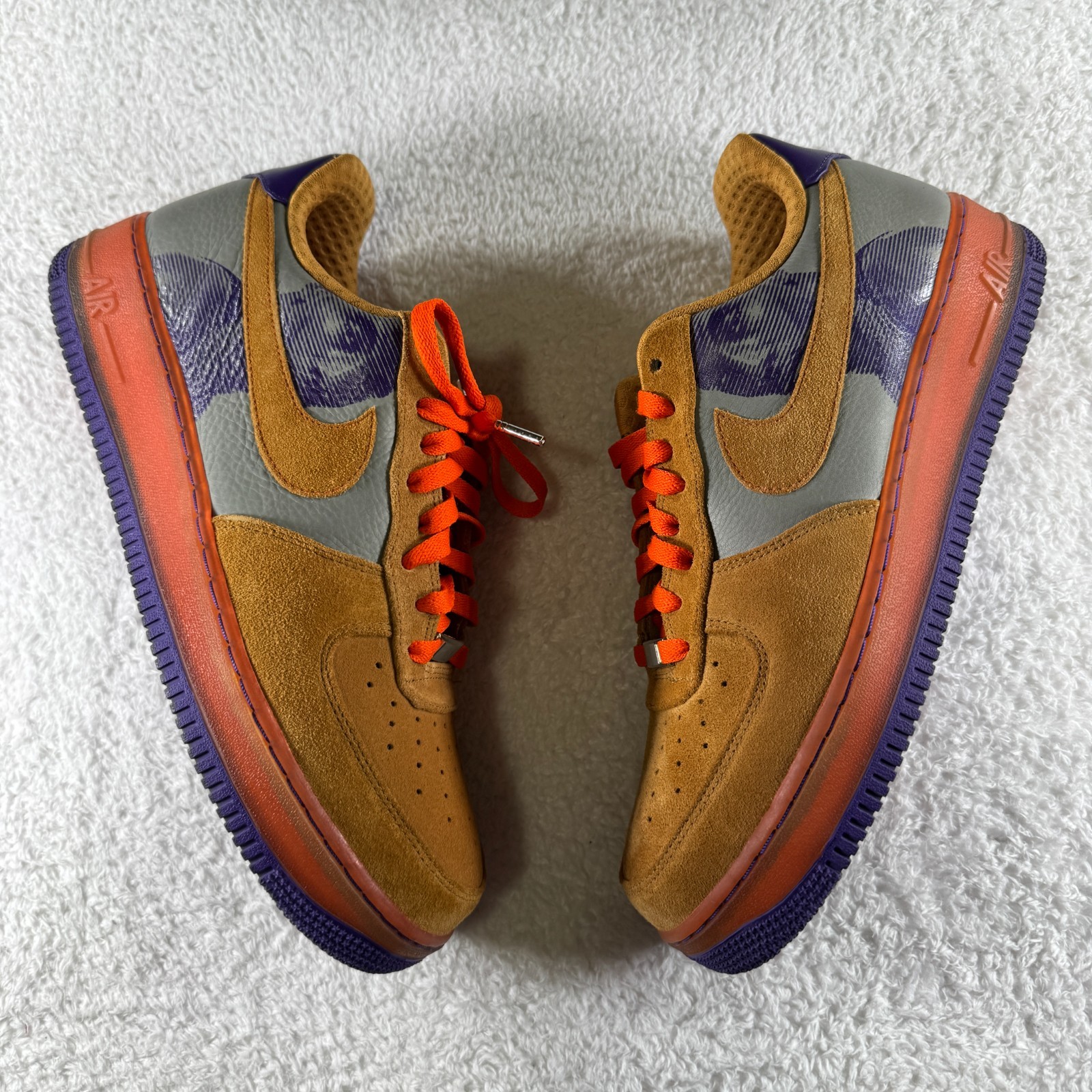 Nike Air Force 1 Premium ’07 Amare Stoudemire Mens 10.5 Dark Stucco OG ALL CLEAN