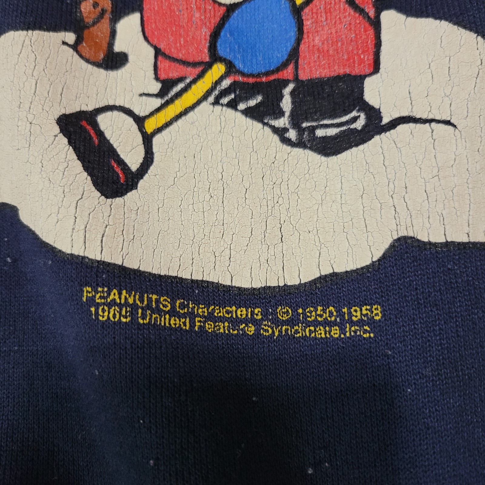 Vintage 70’s 1970s Peanuts Sweatshirt Mens Size Large Snoopy Charlie Brown