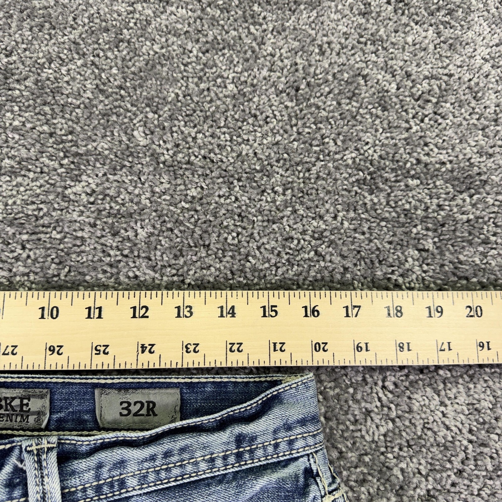 BKE Jeans Mens 32×31 Blue Aiden Relaxed Fit Bootcut Medium Wash Denim Work