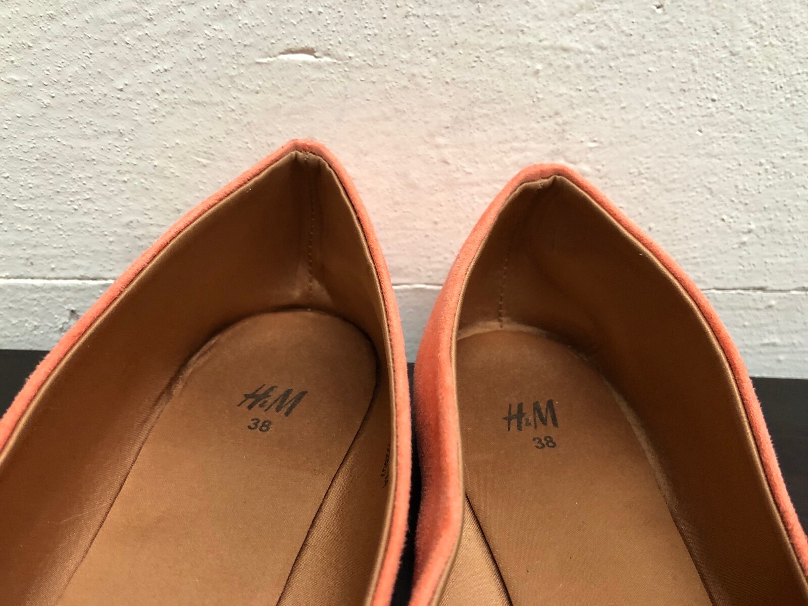 H&M Women man made materials Flats shoes -Peach color- size US 7 – EUR 38