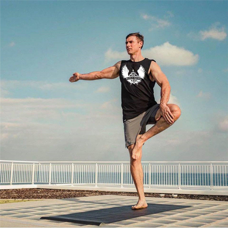 Stringer Tank Top Men Bodybuilding and Fitness Vests Cotton Singlets Muscle Tops