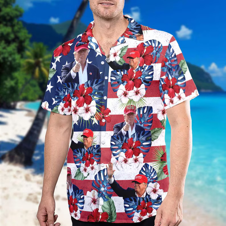 President Trump 4th Of July Hawaiian Shirt, American Patriotic 2026 #1