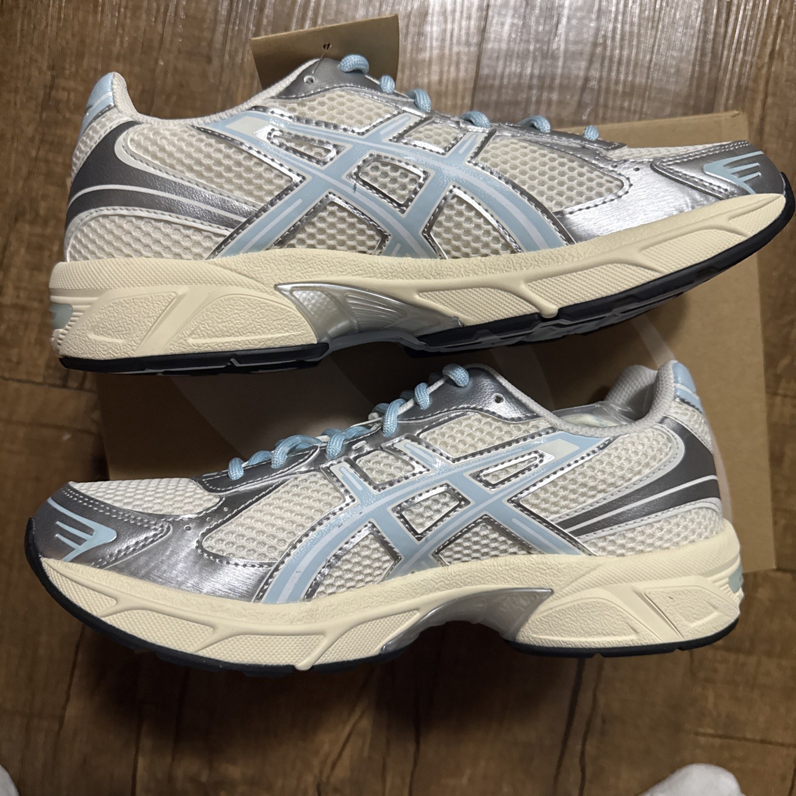 Size 10.5 ASICS x Kith Gel 1130 Cream Starlight Blue 2025 Sneakers 1203A991-100