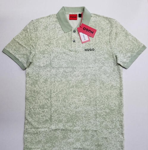 NWT HUGO BOSS Classic Fit 100% Cotton Polo Shirt Light Green Size S/M/L/XL/XXL