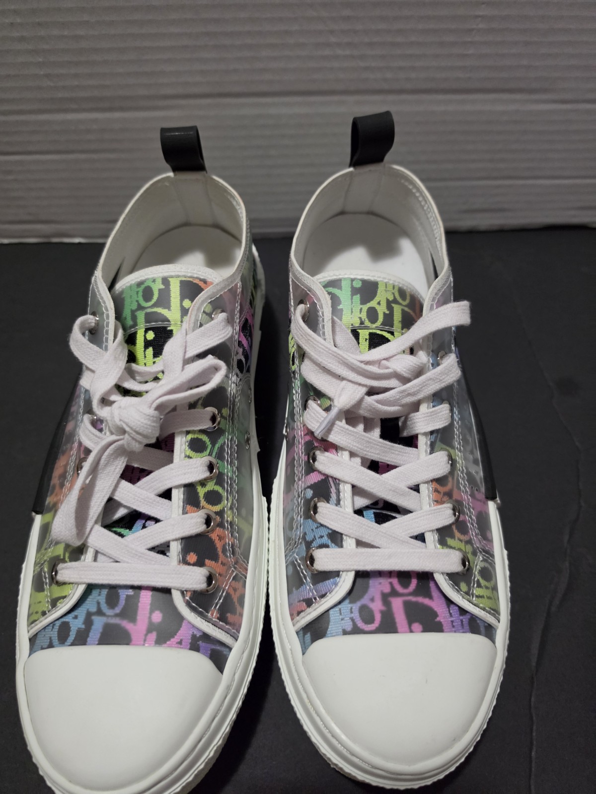 Sz 9 Men’s Dior B23 Multicolor Oblique Low Trainers Sneakers sz 42 Multicolor