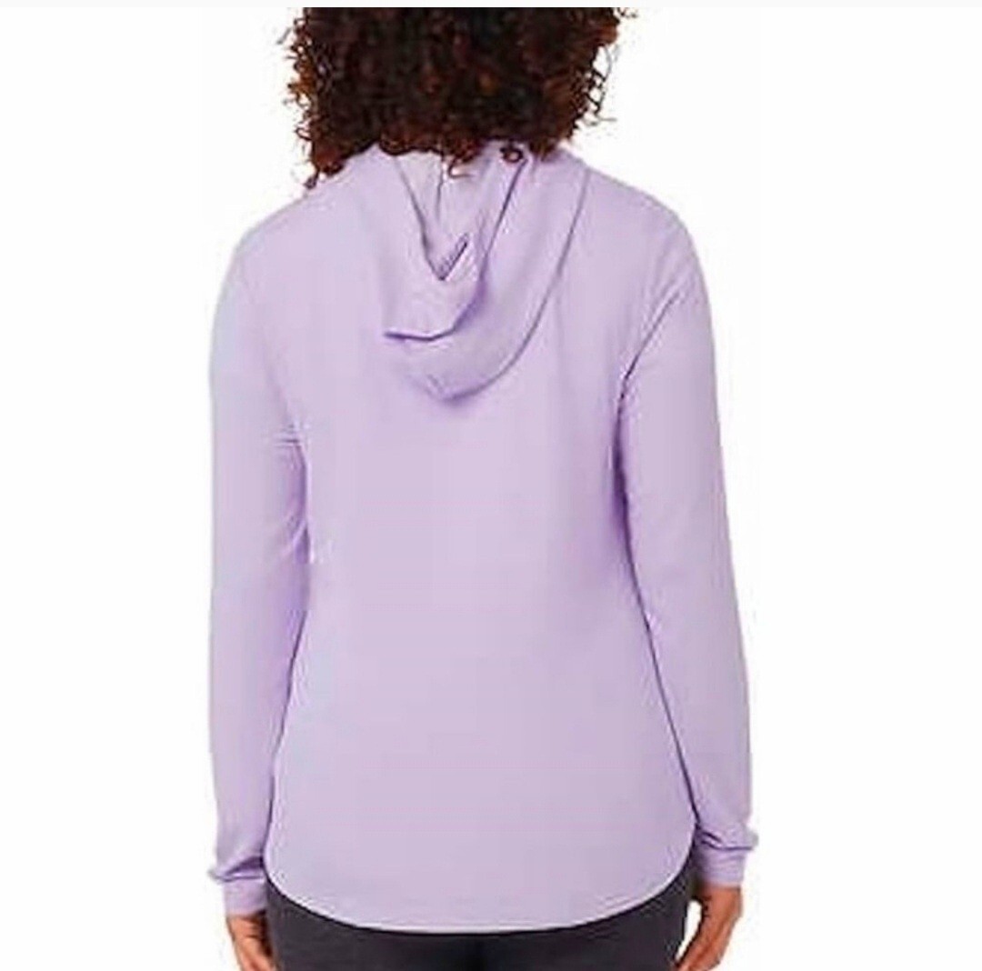 2-pk 32 Degrees Lightweight Full Zip UPF Lightweight Stretch Hoodie Gray Purple