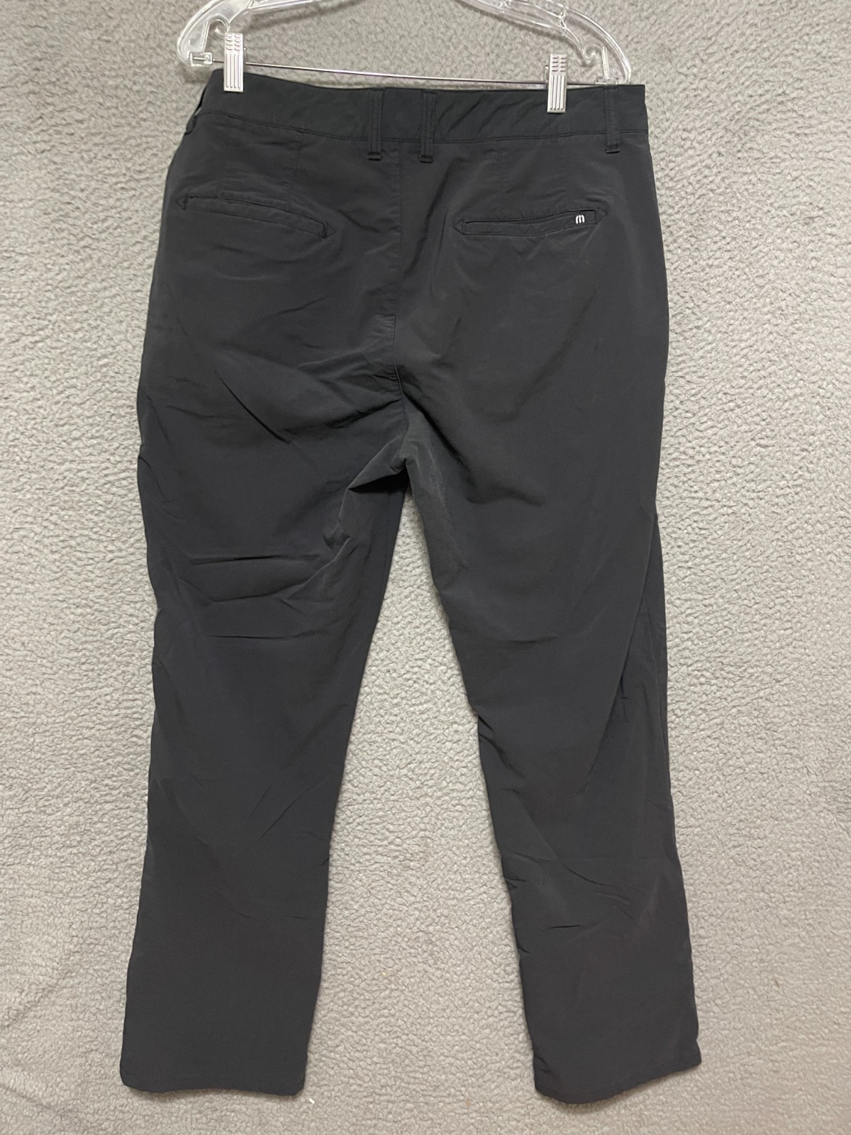 Travis Mathew Mens Chino Pants Golf Size 36 Black Adult Nylon Polyester