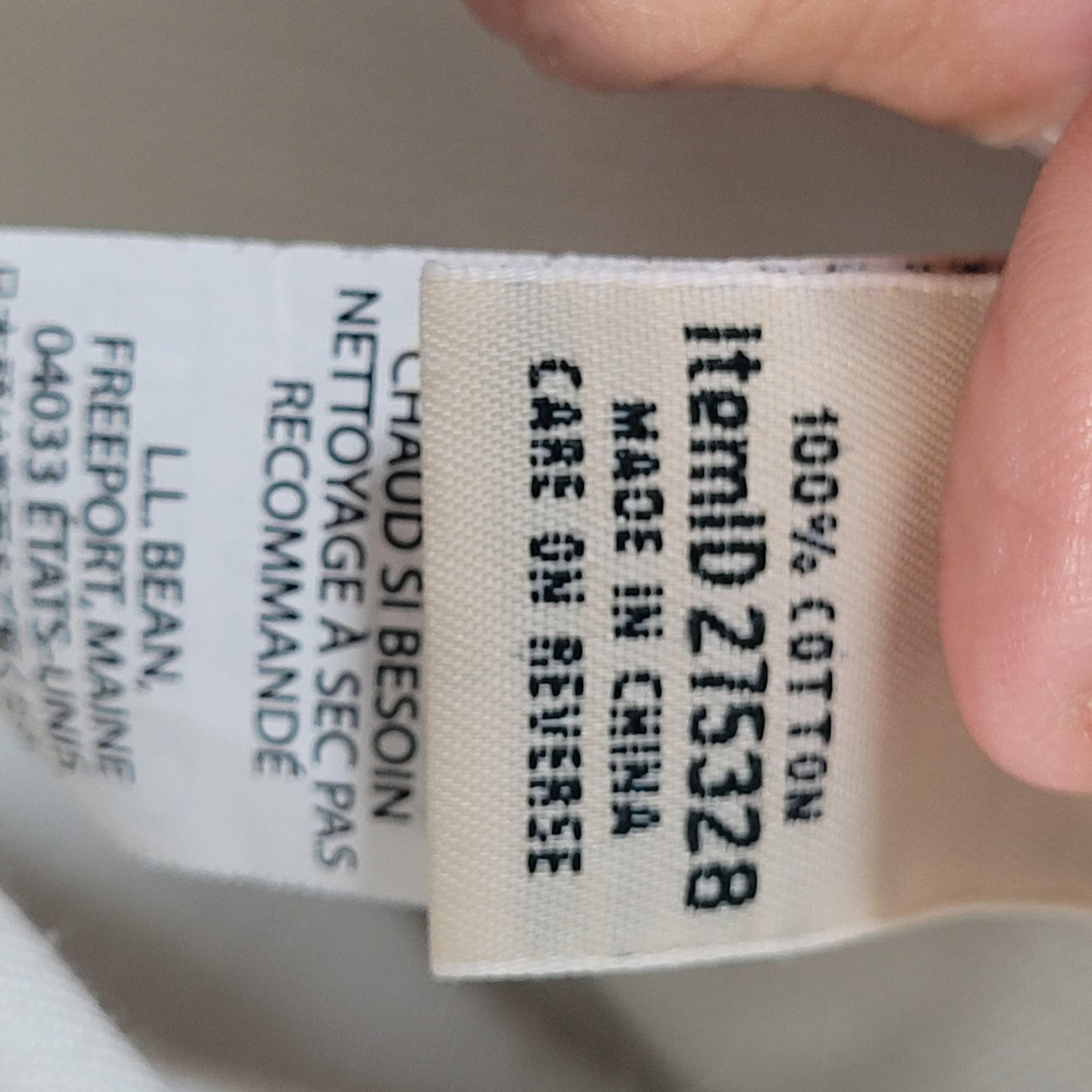 LL Bean Pants Mens 46×30 Beige Cargo Classic Fit Cotton Workwear Casual
