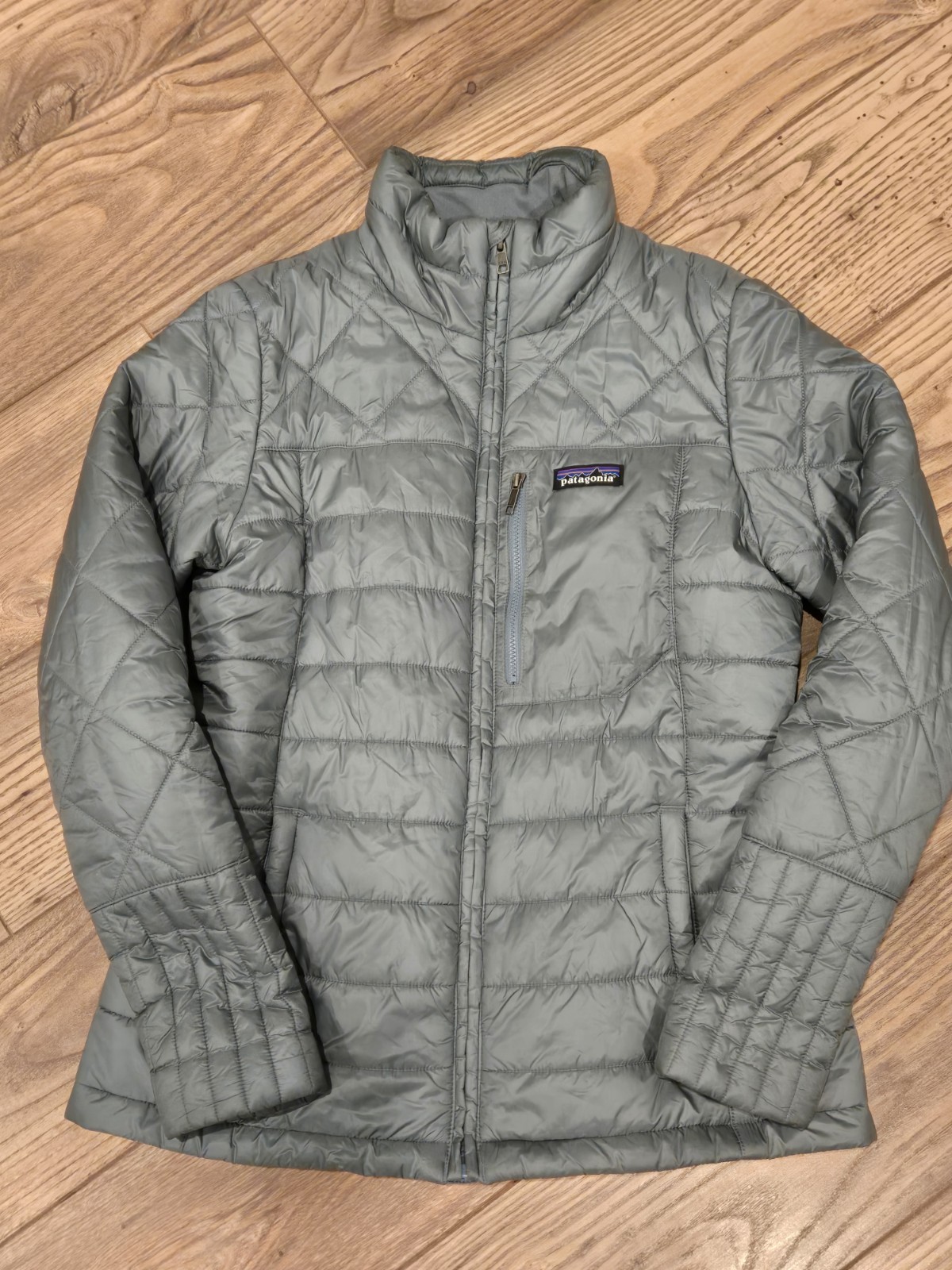 Patagonia Radalie Jacket Womens Small Green Quilted Insulated Full Zip STY27690
