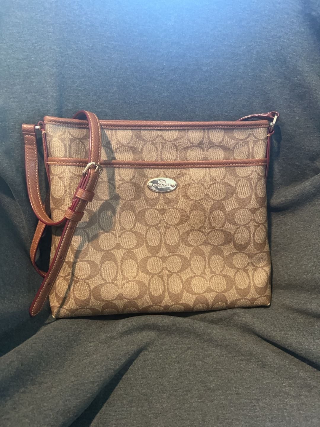 Coach Signature File Crossbody Bag F34938