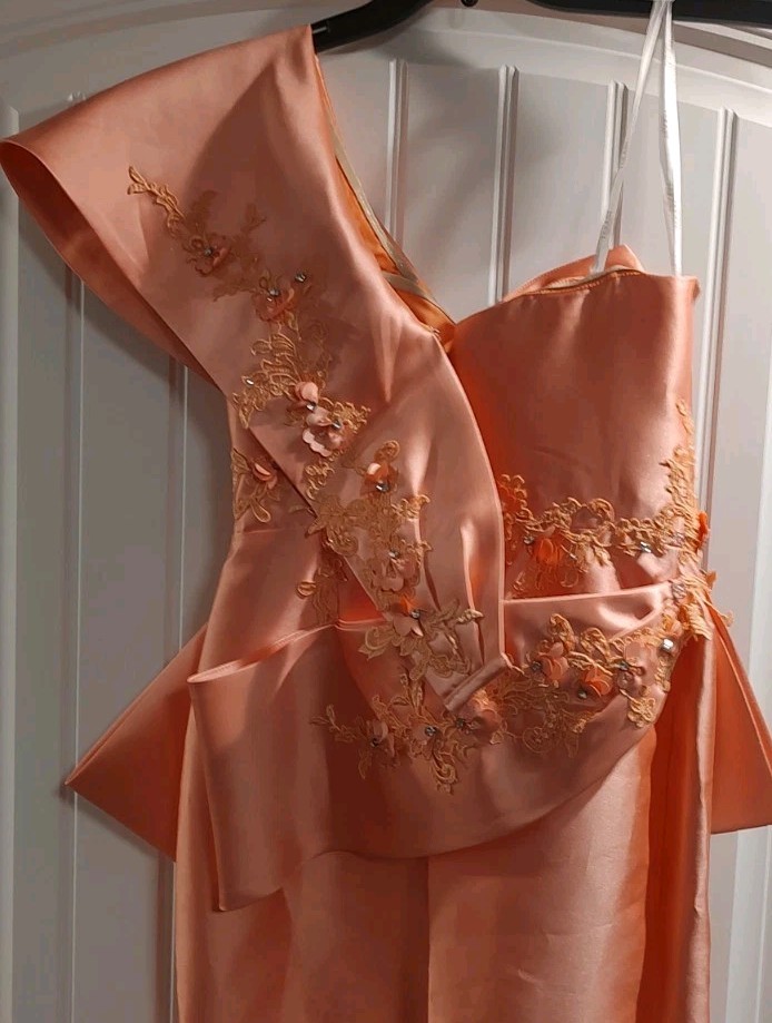 Terani Couture 241E2468 Evening Dress Coral ~LOW PRICE~ NEW Authentic